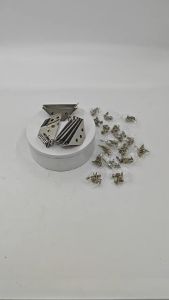 12pcs Stainles Konektor Sudut Bentuk Trapesium Untuk Furniture / Siku Plat Bingkai Segitiga Plat Untuk Furniture