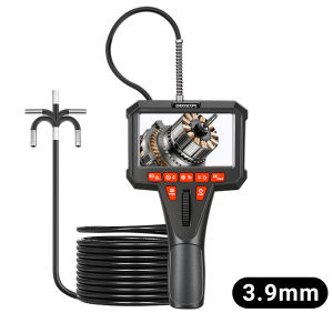 360° 4.3 inch Two-Way Rotary Articulating Endoscope Camera HD 1080P 6mm Car Inspection Borescope Industrial Endoscope 1m Cable