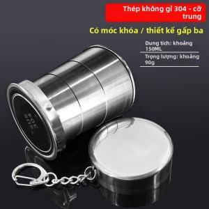 FANSANG | Cốc Nước Bền Đựng Gấp Gọn 304 Stainless Steel