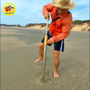 Combo Cây Hút Tôm Tít INox + Kẹp Gắp |Mò Cua Bắt Ốc TV | Inox 201 Dài 76cm –Đầu Ron Kín Hút 1 Phát lên tôm