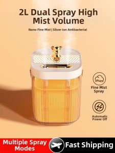 Double Spray Large Fog Quantity Humidifier Small Home Use Bedroom Office Dormitory Spray Machine 1307T Moisturizing Device