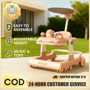 4 in 1 Baby walker anti-O-leg Anti-Rollover Hand Push Walker for Baby Girl Boy