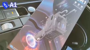 เครื่องชาร์จในรถยนต์ 4IN1 PD120W 6A ชาร์จเร็ว สายเคเบิล ที่หดได้ Type-C สายข้อมูล USB Lightning