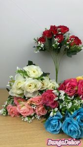 Dekorasi Pernikahan Bunga Plastik: Mengenal Rose Mangkok Garis