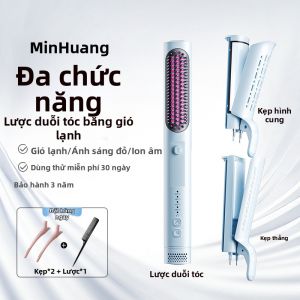 MinHuang | Lược Duỗi Tóc Tạo Độ Phồng Ionic Làm Mát