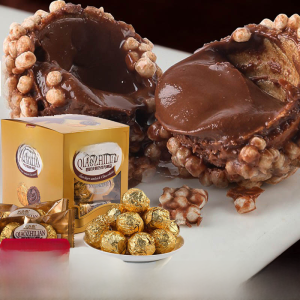 Four-Layer Heart-Shaped Gold Ball Chocolate Philio Golden Sand Core Chocolate Snack from Anhui Province in Mainland China