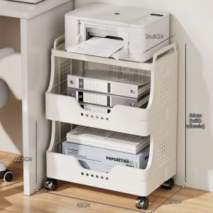 youqin | Mobile Under-desk Multi-tier Office Storage Cart
