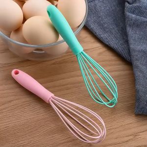 HAND MIXER MANUAL PENGOCOK ADONAN KOCOKAN TELUR | FULL SILICONE MIXER BAKING WHISK EGG BEATER KOCOKAN TELUR PENGADUK ADONAN BPA-FREE | SMALL WHISK SILICONE / HAND WHISKER MINI SILIKON KOCOKAN TELUR 17 CM