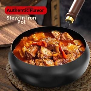 CHIZHIDU | Belly-shaped Cast Iron Frying Pan