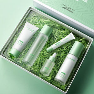 Zhebai Acne Relief Moisturizing Five-Piece Set Facial Serum Repair Kit Low Stimulus Chinese Brand Beauty Skincare Essentials