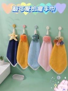 Malaysia Stock Soft Hand Towel Kitchen Bathroom Hanging Cloth Super Absorbent Tuala Tangan Toilet Quick Drying Cleaning Cloth