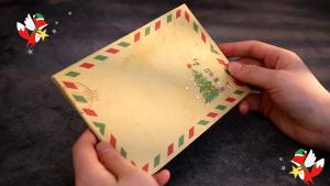 Vintage Christmas Kraft Letter Santa Claus Snowman Gift Envelopes Letter Pad Xmas Party DIY Invitation Greeting Cards Decor Noel