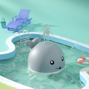 Waterproof Baby Bath Toys Whale Automatic Bathroom Toy Sprinkler Glowing LED Light toykids Infant Swim Pool Bathroom Toys Gifts