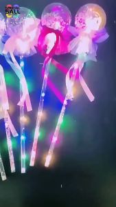 cute LED glowing crystal magic wand (with three flashing modes) glowing toys birthday gifts wedding party and holiday gifts flower gifts and sparkling Christmas lights.