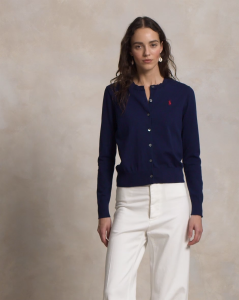 Polo Ralph Lauren Women Cotton Crewneck Cardigan