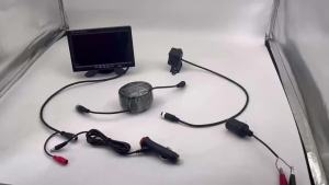 7Inch Wired Heavy Duty CCD 8 LED Rear View Camera with 4PIN 10M Cable Reversing Backup Functionality for MotorhomeCaravanBus