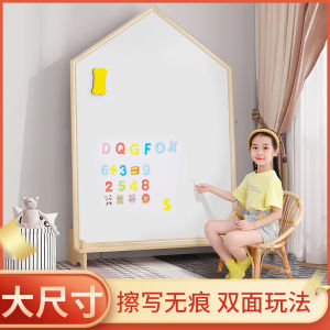 Kids Sketchpad Toy Magnetic Large For Home No Dusty Doodle Board Baby Wooden Painting Whiteboard Double-Sided Drawing Board