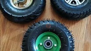 350-4 Inflatable Wheel Pneumatic Tire Push Wheels 10 Inch Tire For Trolley Push Hand Trucks