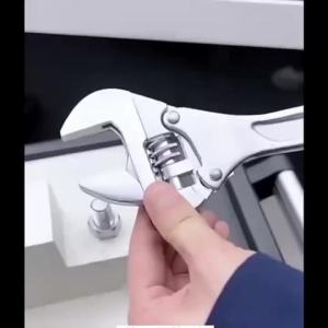 1PC Chuyên Nghiệp Cờ Lê Điều Chỉnh Được 8/10 Inch Mở Lớn Khóa Vặn Khóa Thép Crom-Vanadi Cho Hộ Gia Đình Sửa Chữa Kim Loại Đa Dụng Cụ
