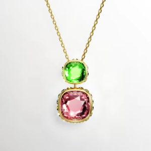 Swarovski Chroma colored crystal pendant 925 silver necklace elegant and sophisticated birthday gift for women gift box set XL-822550890
