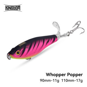 Kingdom Topwater Propeller Pencil Bait 90mm 11g 110mm 17g  Popper Whopper Plopper Artificial Wobblers For Bass Pike Hard Lures