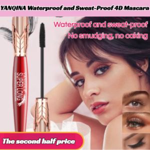 🌟The second one is half price🌟 [Natural Long Lashes Curly Thick] 4D Waterproof And Sweat-Proof Mascara/Lightweight Non-Sumdge For Beginners Mascara/皇冠4D防水防汗拉丝睫毛膏