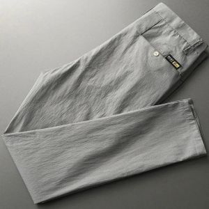 Quần Dài Ống Đứng Mỏng Thoáng Khí Bằng Lụa Băng Quần Dài Làm Việc Cho Nam Quần Dài Thường Ngày Mùa Hè 2024 Quần Dài Thoải Mái