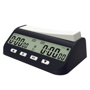 Winnereco Game Timer with Basic  Delay and Positive Time Features Portable Digital Chess Clock Competition Game Stopwatch