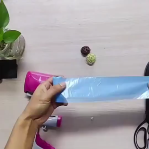 isi 15 per roll poop bag organik kantong sampah terurai kantong taik anjing kucing pet waste bag MOTIF SH K21