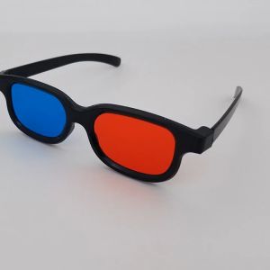 3D Glasses Kacamata Kaca Mata 3D Vision Red Cyan Frame Plastik Smart / Kacamata 3 Dimensi Untuk Menonton Film 3D Fashionable / 3D Glasses Used for Viewing 3D Movies - H2 - Black