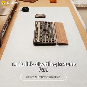 Heated Mouse Pad Large Office Desk Mat Winter Warmth Electric Heating Desk Mat Student Warmth Feels Desk Pad Heat Retention