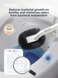 ecoco | Corner-free Cleaning Toilet Brush Wall-mounted Bathroom