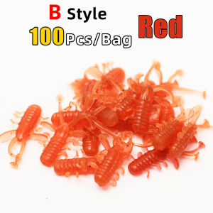 Topranc 100Pcs/Bag Floating Bionic Soft Lure High Elastic Tear-resistant Bait Universal for Bass Perch and Pike