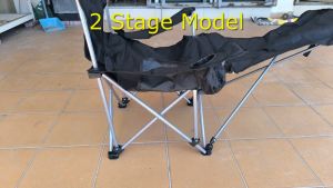 Cupid Sport Full Size Camping Chair Folding with Leg Rest Recliner