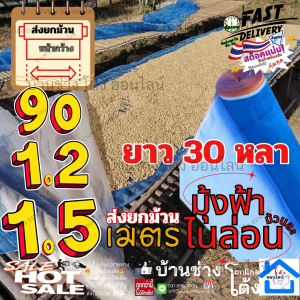 มุ้งไนล่อน ตาข่ายกันแมลง มุ้ง ฟ้า 16 ตา ผ้า แยง ไนล่อน เขียว ผ้าลาน ตากข้าว มุ้งเขียว