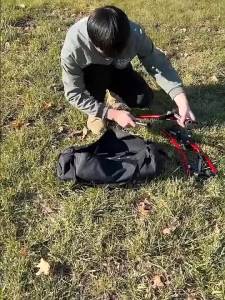 Sikiwind Lightweight Sleeping Cot Supports 150kg Collapsible Sleeping Bed Foldable Tent Bed for Tourist Hiking Backpacking