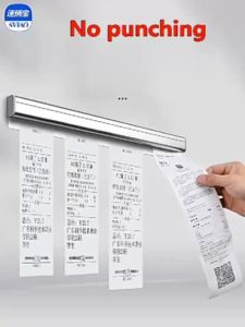 restaurant kitchen Paper Tab Clip Organizer Single-Order Grabber Tab Hanging Rack Menu Device Bill Take-out Clip Kitchen Artifact Plug-in Single Card Hanging Single Ticket Strip Clip Order Holder Desk Receipt Holder Spike Stick Check Spindle Bill Notes