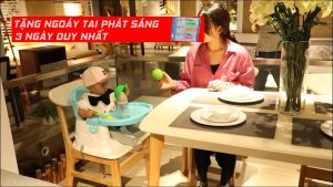 Ghế ăn dặm cho bé ghế ăn dặm thiết kế nhỏ gọn hiện đại. Có Chân sắt Mặt bàn có các hốc riêng biệt chắc chắn an toàn cho trẻ.