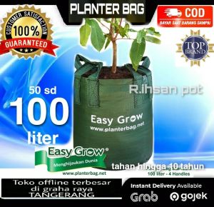 Planter bag 50 75 100 150 200 liter Merk Easy Grow Ori Planterbag Jumbo