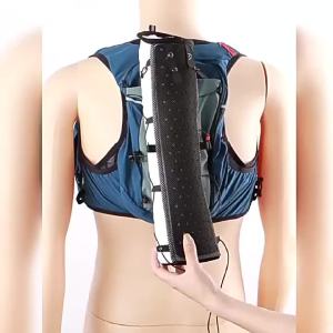 Lightweight External Hiking Pole Storage Bag Fish Bone Pocket Lightweight Opening Tightening Buggy Bag Trekking Poles Bag