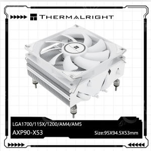 Thermalright AXP90-X53 Low Profile CPU Air Cooler 53mm Height With 92mm PWM Cooling Fan for AMD AM4 Intel 115X 1200