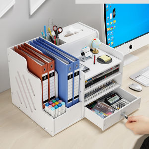 Multi-level Multifunctional File Organizer Shelf