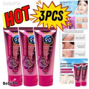 【Buy 1 Take 2】Original Rose SPF90+++ Sunscreen Cream High Protection UV PLUS 60ml Whitening Cream  Long Lasting
