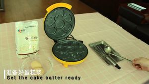 Mini Waffle Maker Hot Cake Machine with Different Shapes Maker