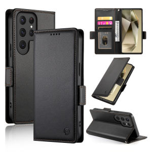 szhaiyu | Flip Wallet Cards Solt Phone Case for Samsung Galaxy S26 S25 S24 Ultra S23 S21 S20 FE S22 Plus KickStand PU Leather Cover