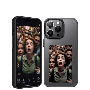 New Color NFC Function Phone Cases For iphone 15 14 13 Pro Max DIY Four Colors E-ink Screen Phone Covers Handsome Boy Girl Funda