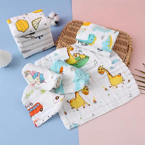Khăn Sữa Cho Bé Sơ Sinh Vải Xô 6 Lớp Mềm Mại Thấm Hút Nhanh An Toàn Cho Bé Với Nhiều Họa Tiết Xinh Xắn Không Sợi Vải Không Xù Lông