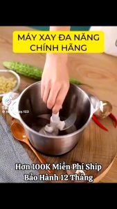 Máy xay thịt đa năng inox 304 dung tích 2L cao cấp Máy xay thịt inox công suất 250W Máy xay tỏi ớt Máy xay sinh tố inox Máy xay đa năng ( BẢO HÀNH 12 THÁNG TRÊN TOÀN QUỐC )