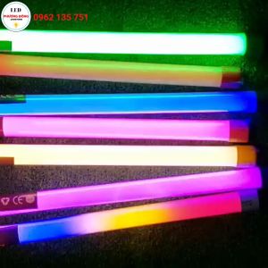 Bóng Đèn LED nhựa T8 - nhiều màu - chuyên decor trang trí đèn hắc - Cắm điện 220V 12 mét