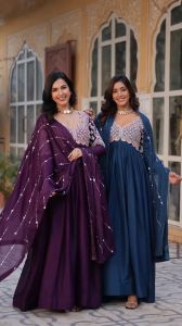 [PRE ORDER] {GOWN COLLECTION} SIZE:-M TO 2XL  FABRIC :- Star Georgette ~ Delivery Lead Time : 10 days